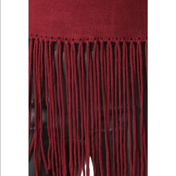 Re:named sweater fringe tank burgundy Shopbop - Picture 4 of 8